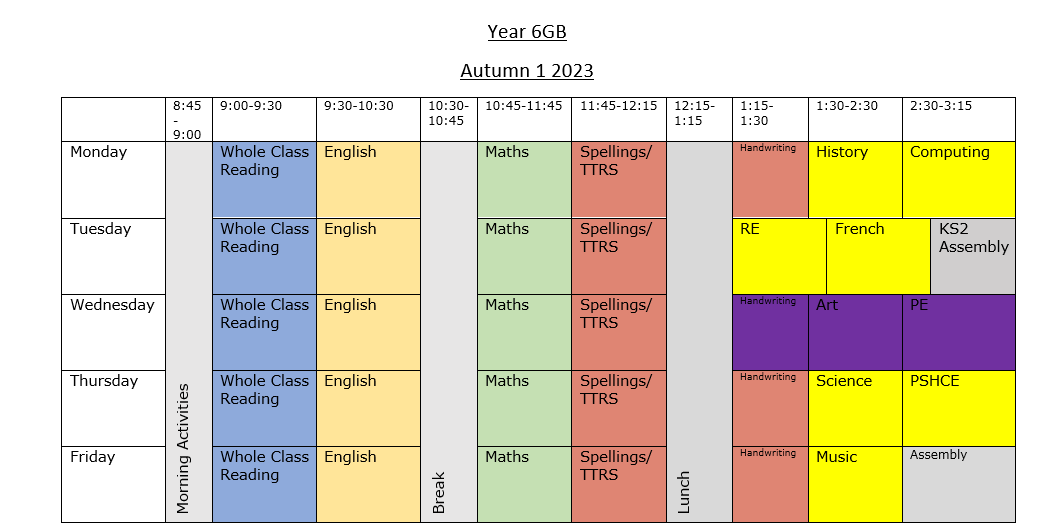 Our Curriculum and Timetable | Ashton West End Primary Academy